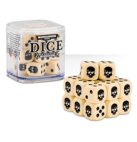 Warhammer 65-36 Dice Set (20 x 12mm Dice) - Bone