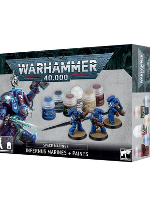 Warhammer 40K 60-11 Space Marines - Infernus Marines + Paints