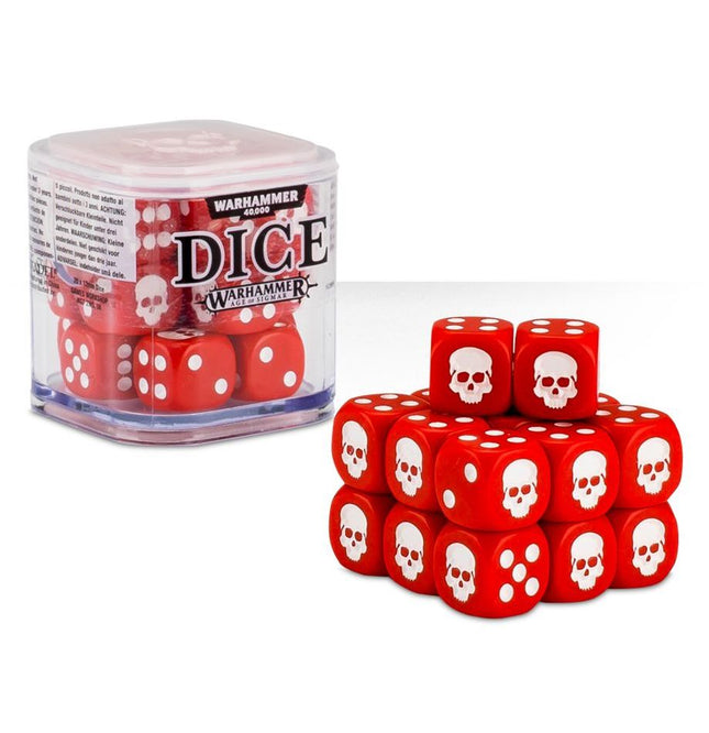 Warhammer 65-36 Dice Set (20 x 12mm Dice) - Red