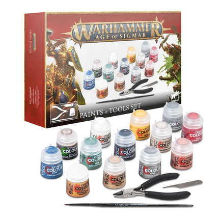 Warhammer Age of Sigmar 80-17 Paints & Tools Set