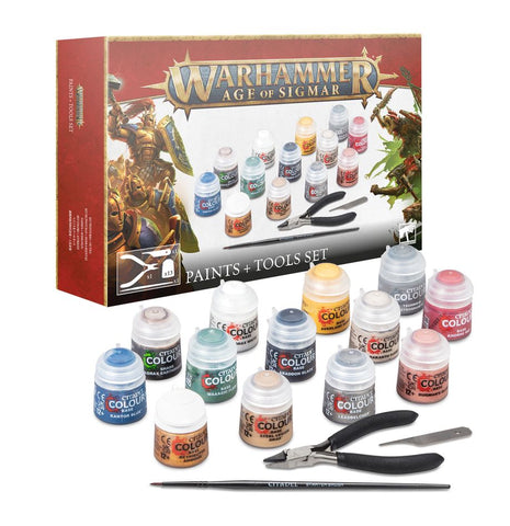 Warhammer Age of Sigmar 80-17 Paints & Tools Set