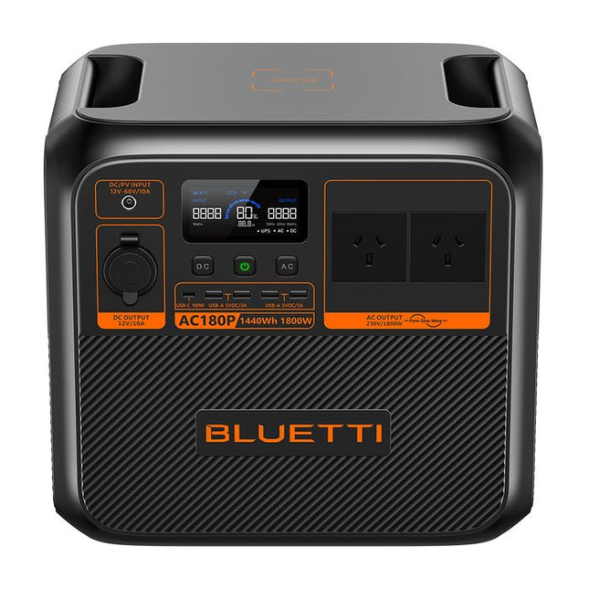 BLUETTI AC180P Portable Power Station | 1,800W 1,440Wh