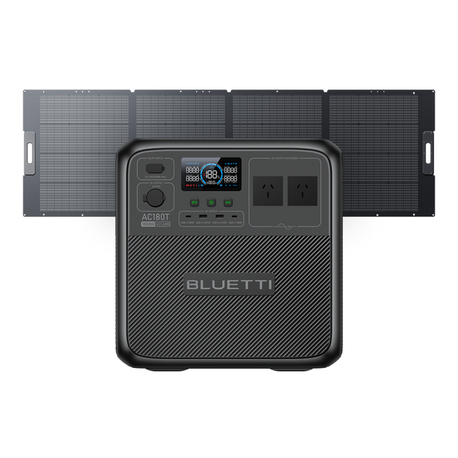 Bluetti AC180T + 200W Solar Panel