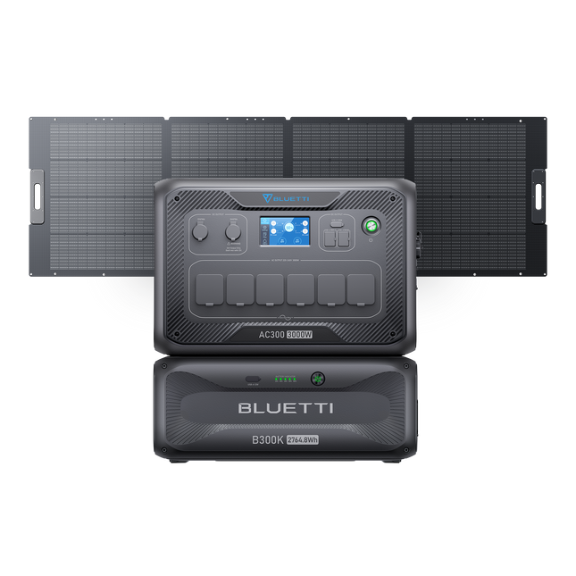 BLUETTI AC300 + B300K Battery & PV350 350W Solar Panel