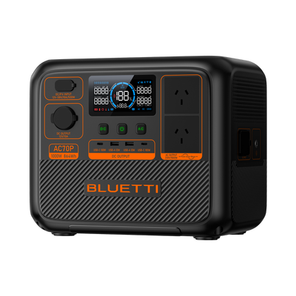 BLUETTI AC70P Portable Power Station | 1,000W 864Wh - Actiontech