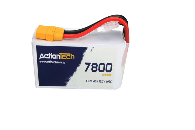 Actiontech 7800mAh LiHV 15.2V 4S Battery Twin Pack for Swellpro FD1 (XT90 Connector) - Actiontech