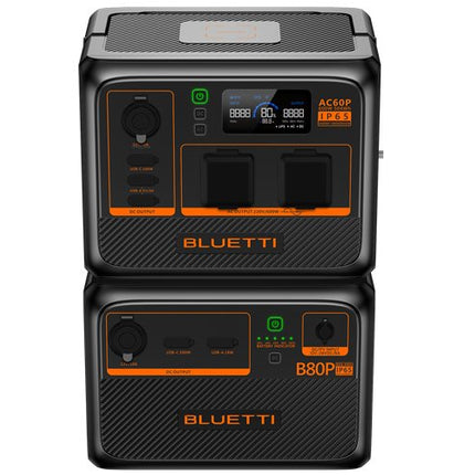 BLUETTI AC60P + B80P Portable Power Station Bundle (1310wh combinded) - Actiontech