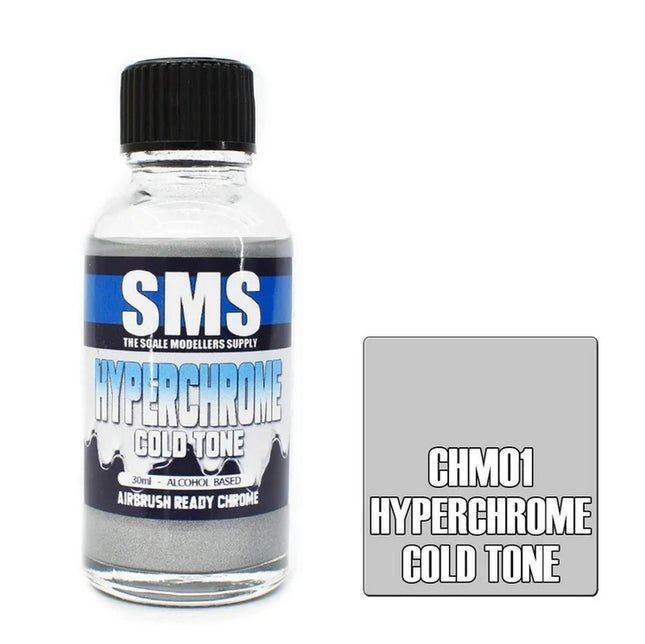 Airbrush Paint 30ml Hyperchrome Cold Tone Alcohol Base Scale Modellers Supply