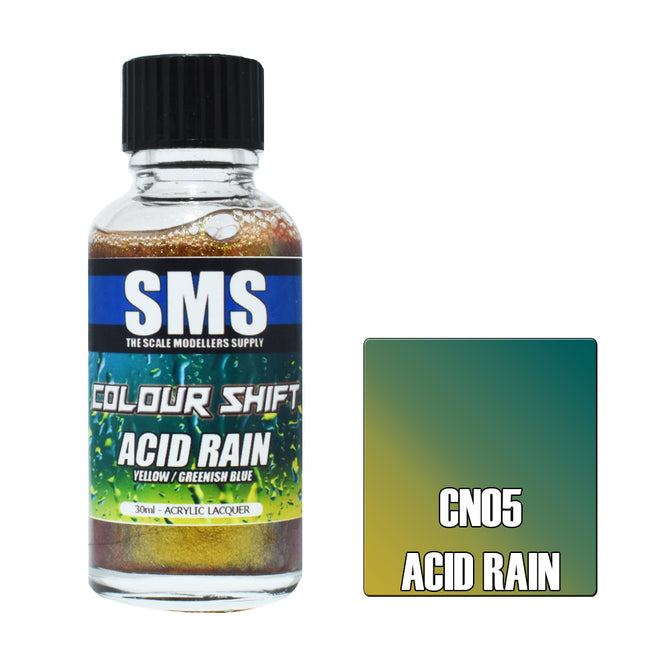 Airbrush Paint 30ml Colour Shift Acid Rain Acrylic Lacquer Scale Modellers Supply