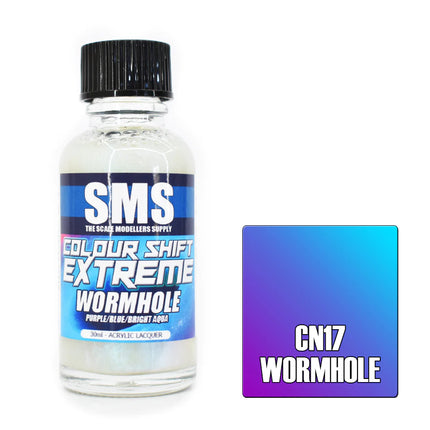 Airbrush Paint 30ml Colour Shift Extreme Wormhole Acrylic Lacquer Scale Modellers Supply