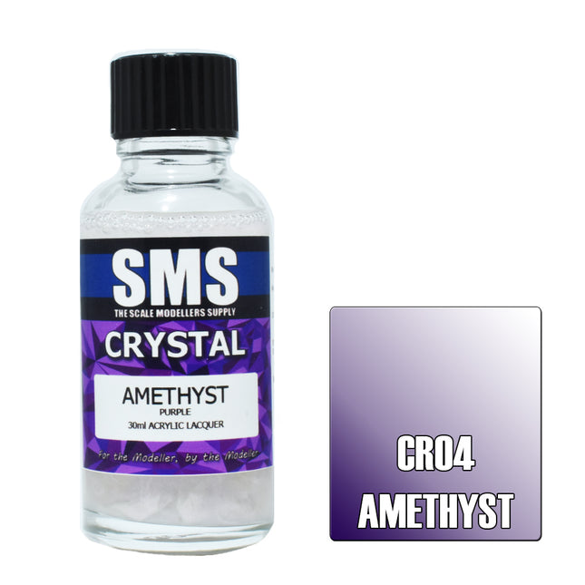 Airbrush Paint 30ml Crystal Amethyst Acrylic Lacquer Scale Modellers Supply