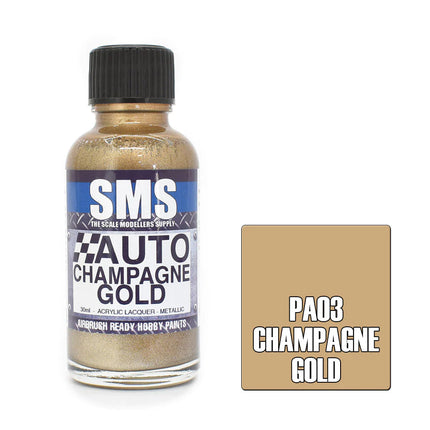 Airbrush Paint 30ml Auto Colour Champagen Scale Modellers Supply