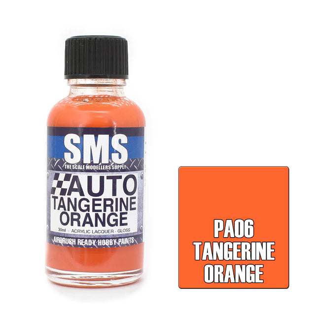 Airbrush Paint 30ml Auto Colour Tangerine Orange Scale Modellers Supply