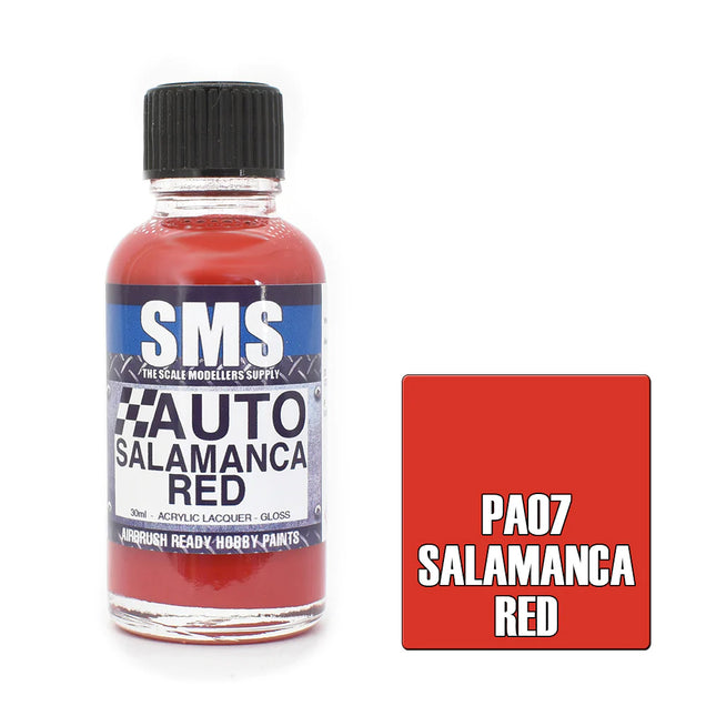 Airbrush Paint 30ml Auto Colour Salamanca Red Scale Modellers Supply