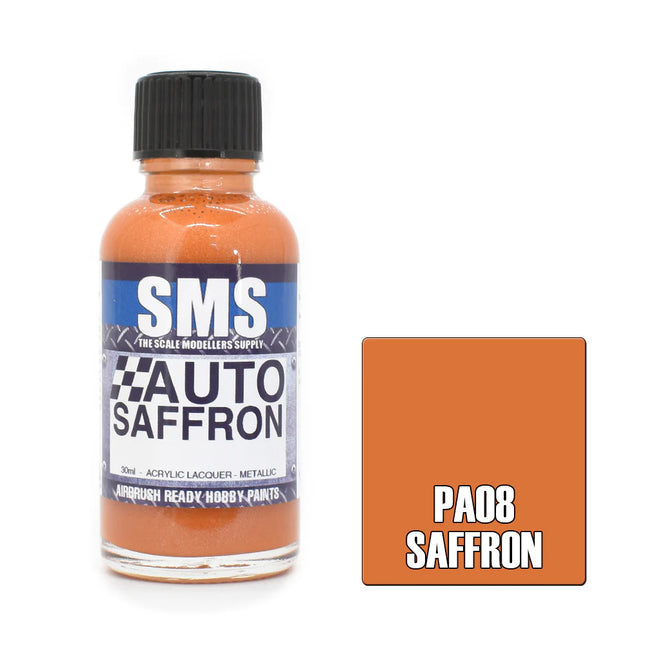 Airbrush Paint 30ml Auto Colour Saffron Scale Modellers Supply