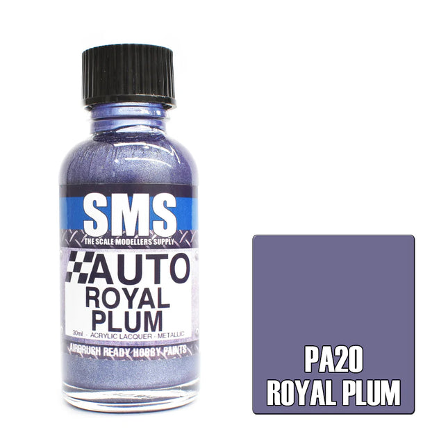 Airbrush Paint 30ml Auto Colour Royal Plum Scale Modellers Supply