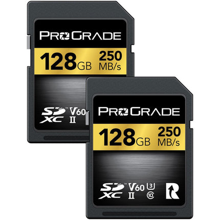 Prograde Digital SDXC GOLD UHS-II 128GB R250MB/S W120MB/S V60 2PK