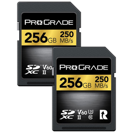 Prograde Digital SDXC GOLD UHS-II 256GB R250MB/S W120MB/S V60 2PK