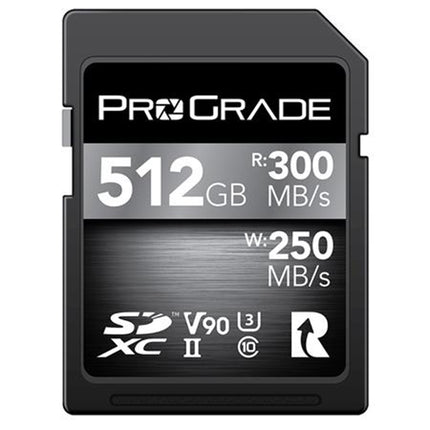 Prograde Digital SDXC COBALT UHS-II 512GB R300MB/S W250MB/S V90