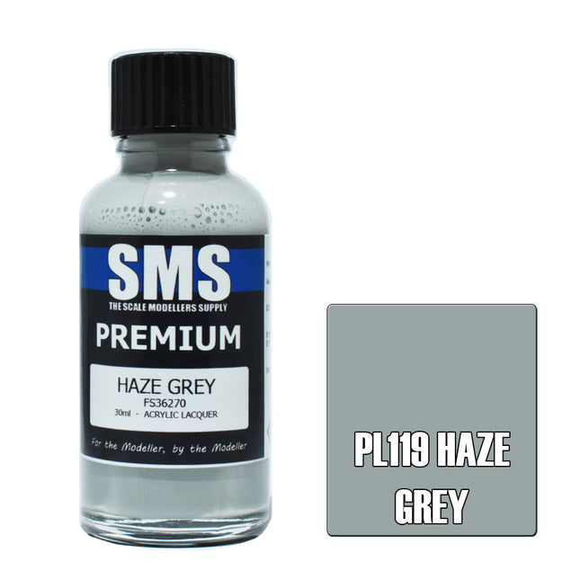 Air Brush Paint 30ml Premium Haze Grey  Acrylic Lacquer Scale Modellers Supply