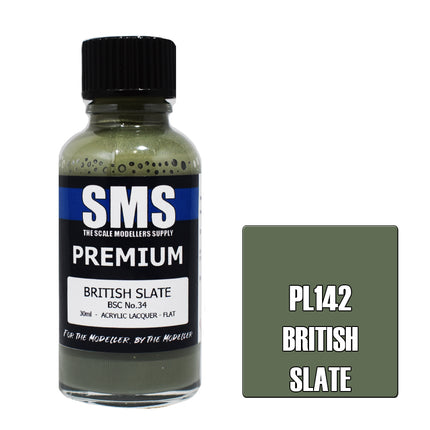 Air Brush Paint 30ml Premium British Slate Acrylic Lacquer Scale Modellers Supply