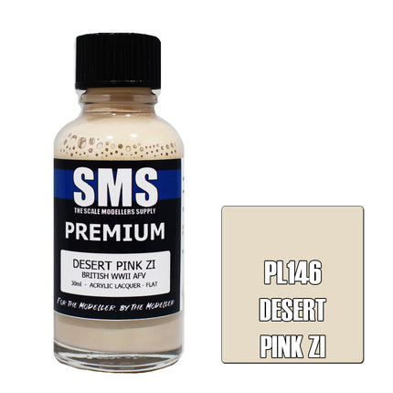 Air Brush Paint 30ml Premium Desert Pink Zi  Acrylic Lacquer Scale Modellers Supply