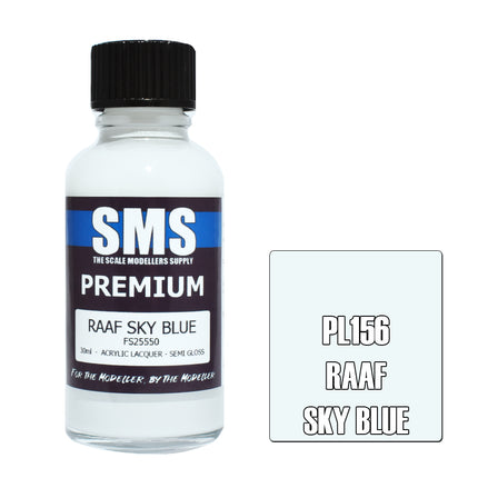 Air Brush Paint 30ml Premium Raaf Sky Blue  Acrylic Lacquer Scale Modellers Supply