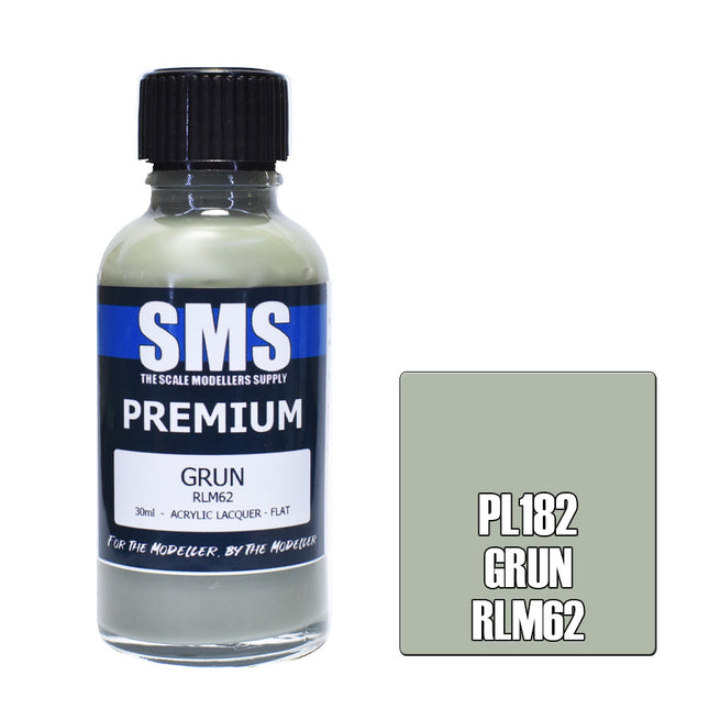 Air Brush Paint 30ml Premium Grun Rlm62  Acrylic Lacquer Scale Modellers Supply