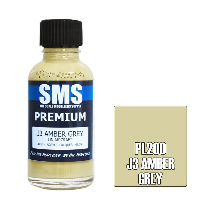 Air Brush Paint 30ml Premium J3 Amber Grey  Acrylic Lacquer Scale Modellers Supply