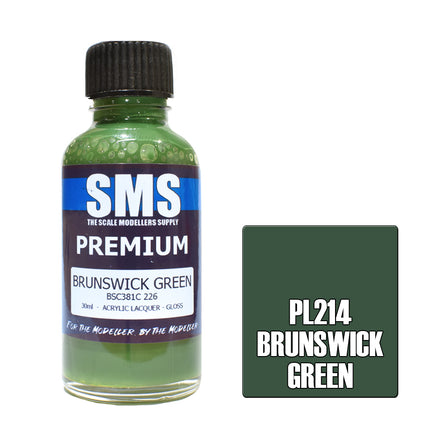 Air Brush Paint 30ml Premium Brunswick Green  Acrylic Lacquer Scale Modellers Supply