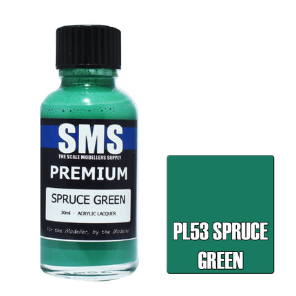 Air Brush Paint 30ml Premium Spruce Green Acrylic Lacquer Scale Modellers Supply