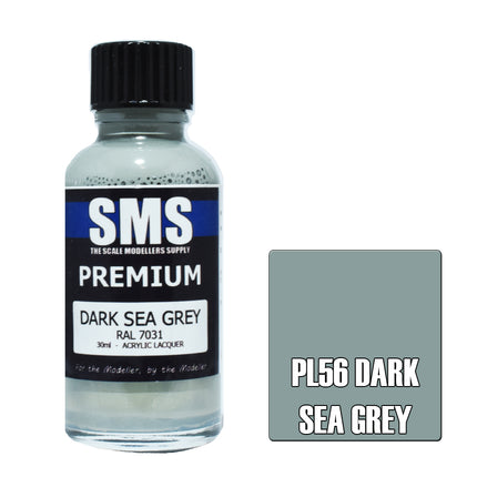 Air Brush Paint 30ml Premium Dark Sea Grey  Acrylic Lacquer Scale Modellers Supply