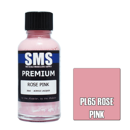 Airbrush Paint 30ml Premium Rose Pink Acrylic Lacquer Scale Modellers Supply