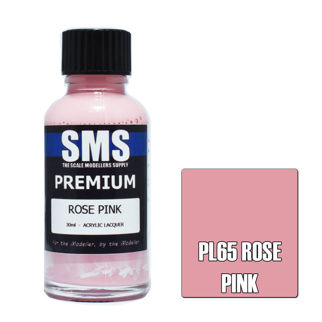 Airbrush Paint 30ml Premium Rose Pink Acrylic Lacquer Scale Modellers Supply