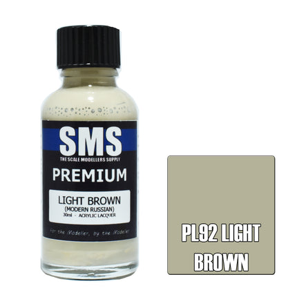 Air Brush Paint 30ml Premium Light Brown Acrylic Lacquer Scale Modellers Supply