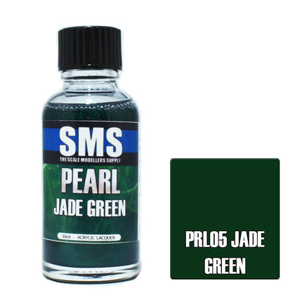 Airbrush Paint 30ml Pearl Jade Green Acrylic Lacquer Scale Modellers Supply