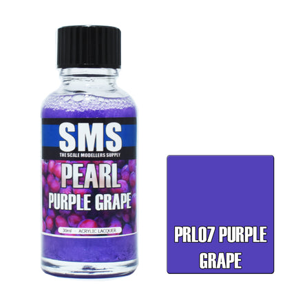 Airbrush Paint 30ml Pearl Purple Grape Acrylic Lacquer Scale Modellers Supply