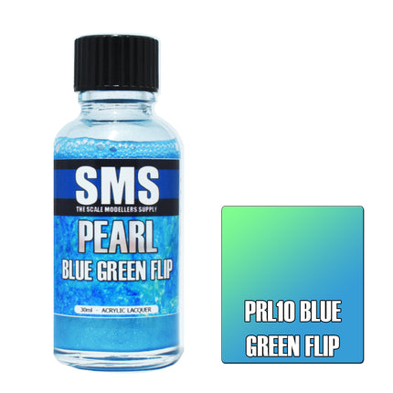 Airbrush Paint 30ml Pearl Blue Green Flip Acrylic Lacquer Scale Modellers Supply