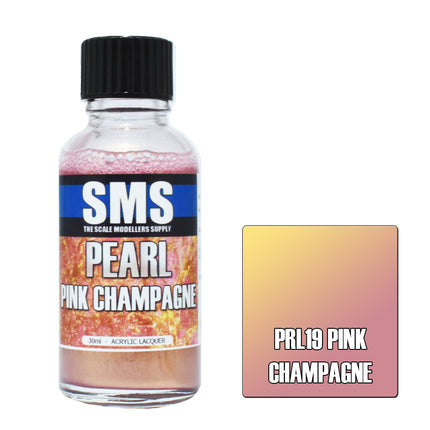 Airbrush Paint 30ml Pearl Pink Champagne Acrylic Lacquer Scale Modellers Supply