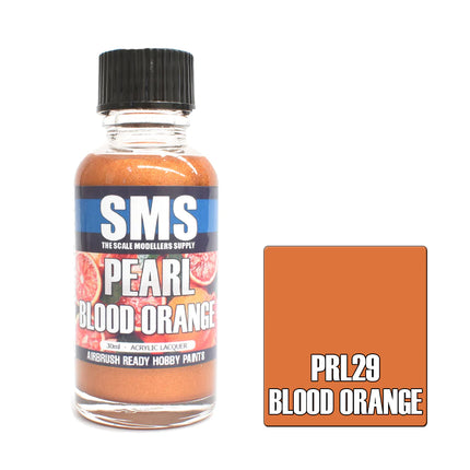 Air Brush Paint 30ml Blood Orange Prl29  Acrylic Lacquer Scale Modellers Supply