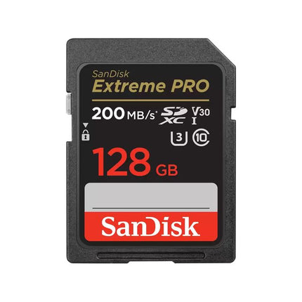 Sandisk Extreme Pro SDXC 128GB 200MB/S UHS-I MEMORY CARD - Actiontech