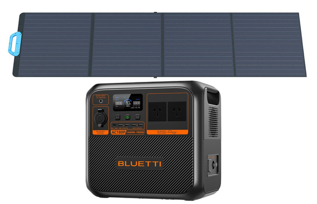 BLUETTI AC180P Portable Power Station  + 200w Solar Panel