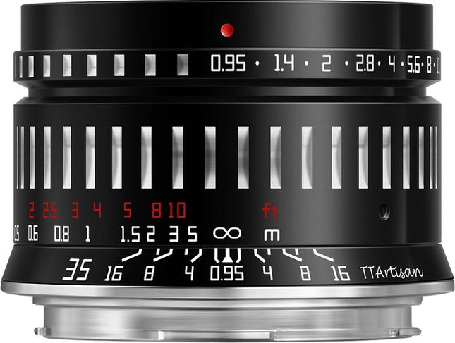 TTARTISAN 35MM F0.95 APS-C L MOUNT BLACK SILVER - Actiontech