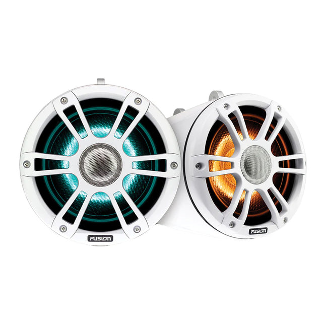 FUSION 6.5" Tower Speaker White With CRGBW Lighting SG-FLT652SPW - Actiontech