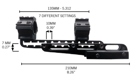 KONUS UNIVERSAL CANTILEVER MOUNT 30MM AD - Actiontech