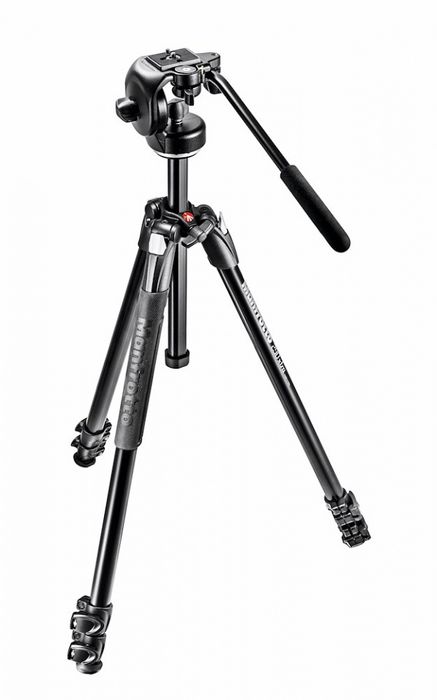 MANFROTTO 290 XTRA ALU TRIPOD WITH 128RC FLUID HEAD - Actiontech