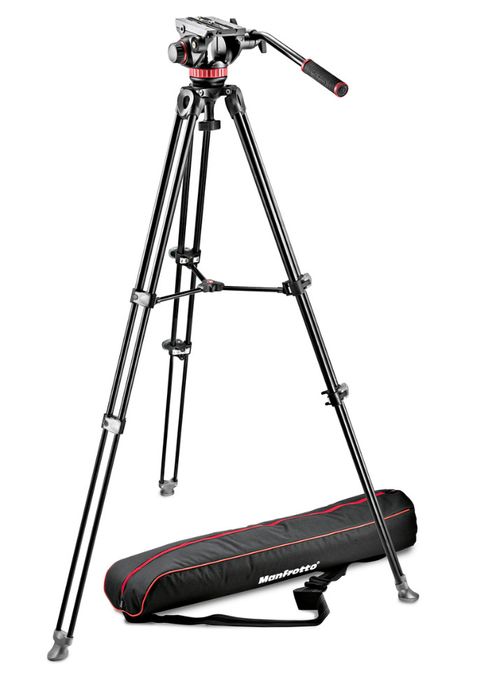 MANFROTTO MVH502A HEAD & MVT502AM ALUMINUM TRIPOD - Actiontech