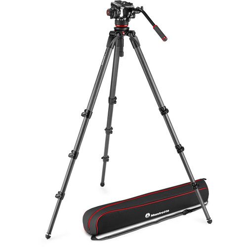 MANFROTTO 504X FLUID VIDEO HEAD & 536 CARBON SNGL LEG TRIPOD - Actiontech