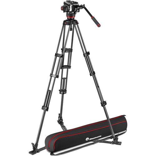 MANFROTTO 504X FLUID VIDEO HEAD & CARBON TWIN LEG GS TRIPOD - Actiontech