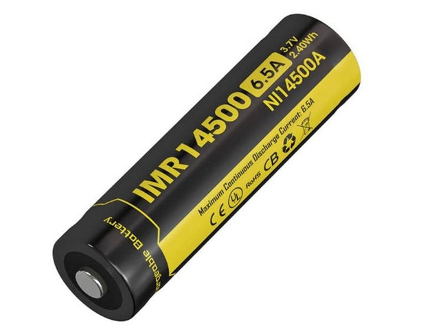 NITECORE LI-ION RECHARGEABLE IMR 14500 BATTERY (650mAh) - Actiontech